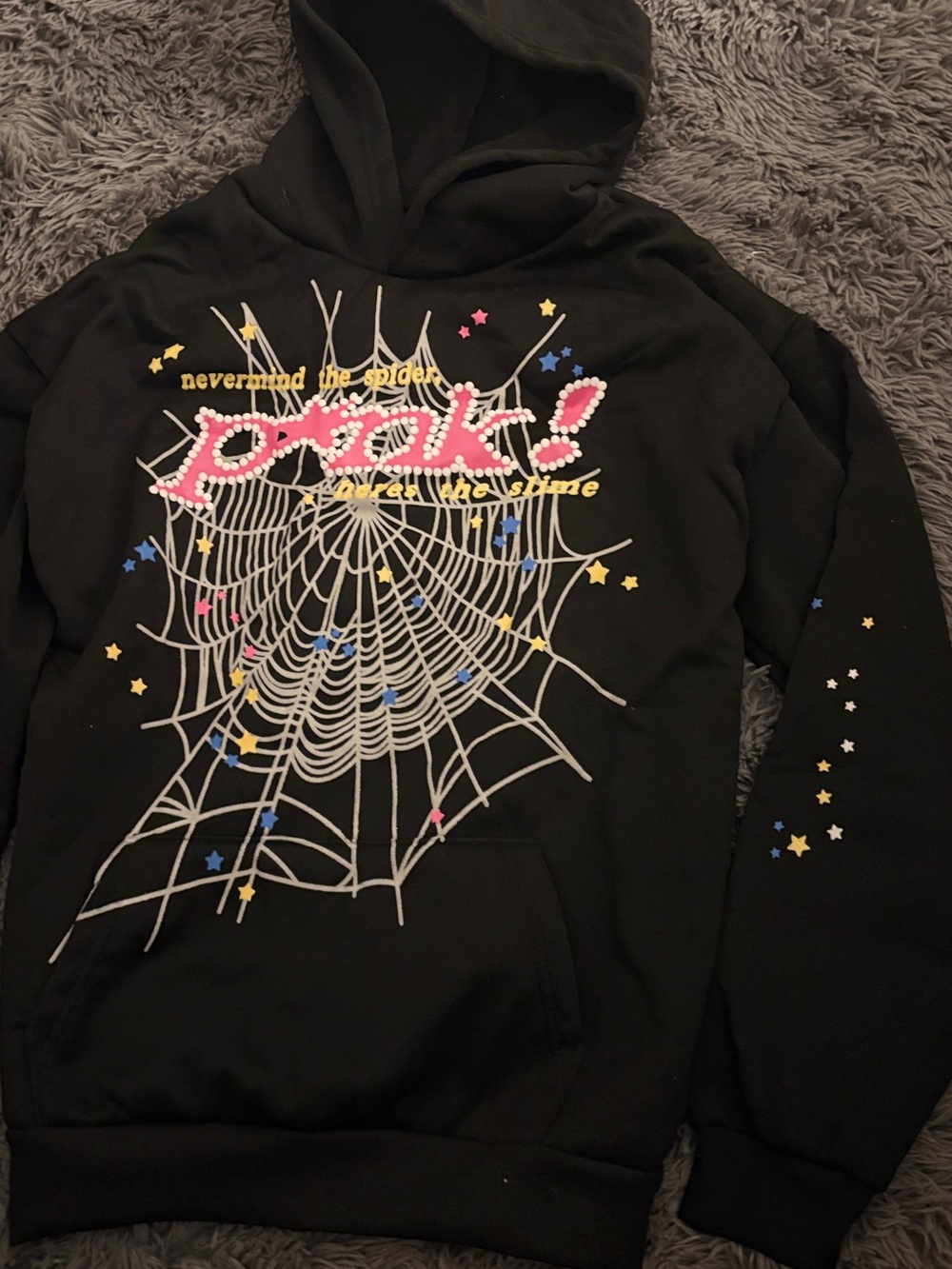 P*nk sp5der hoodie size M